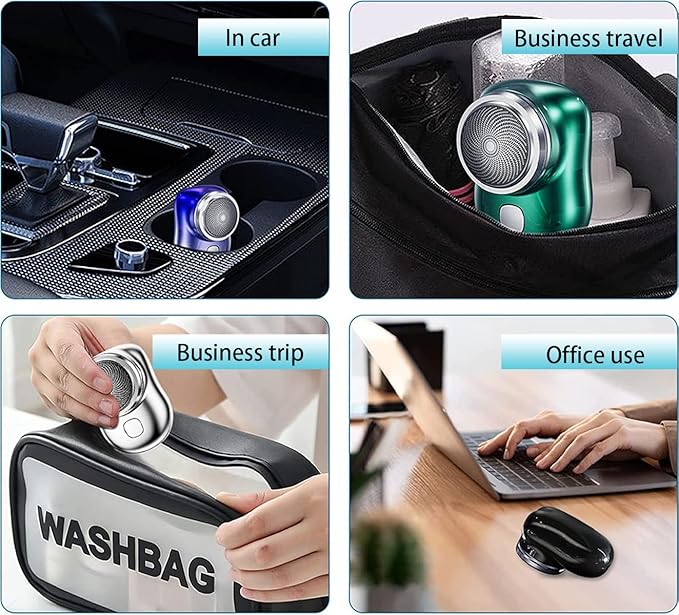 Mini Electric Pocket Beard Shaver ⚡ | 🔋 USB Type-C Rechargeable